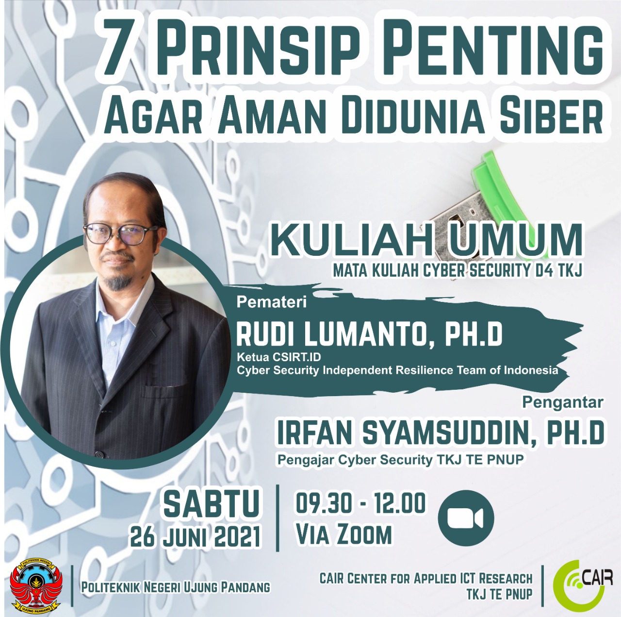 Kuliah Umum Cyber Security TKJ Prinsip Agar Aman Didunia Cyber D Teknik Komputer Dan Jaringan